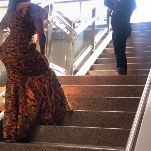 Kinte Print Dress - Picture 2 of 2